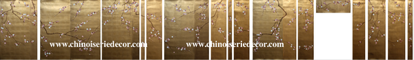 Plum blossom , handpainted wallpaper