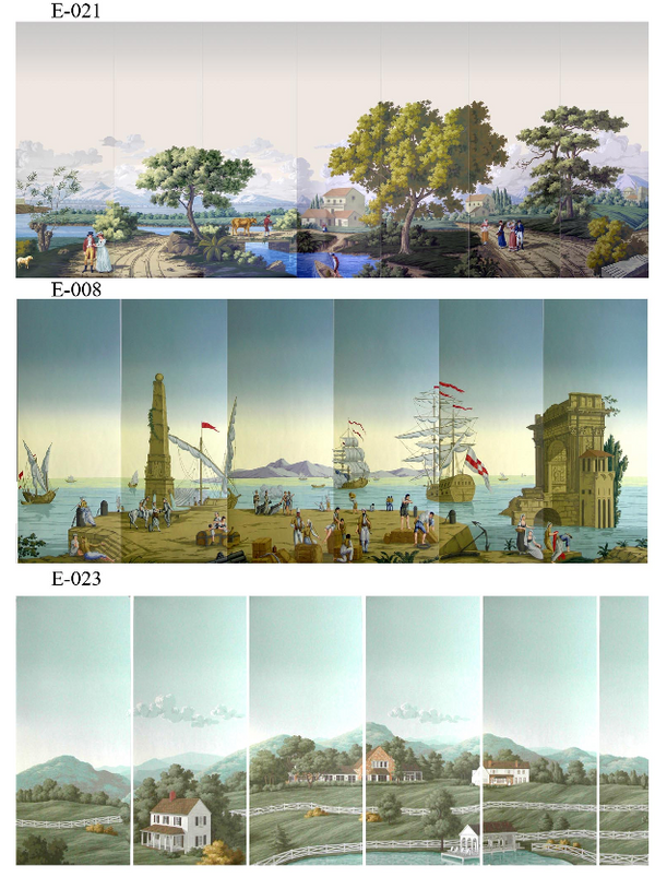 Custom Panoramic Mural Landscape Hand Painted Wallpaper ( no frame)