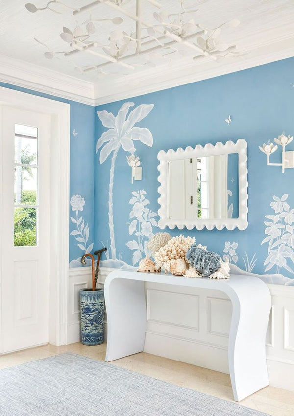 Palm tree Garden, Custom chinoiserie wallpaper